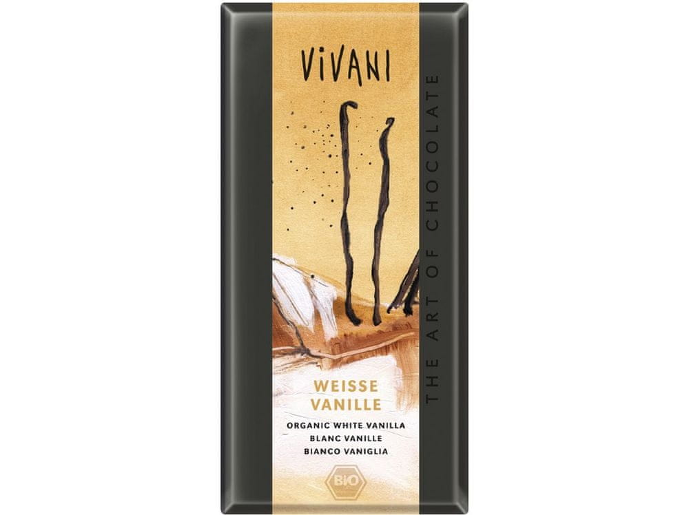 VIVANI Biela čokoláda s vanilkou Bio 80g Vivani 100 g